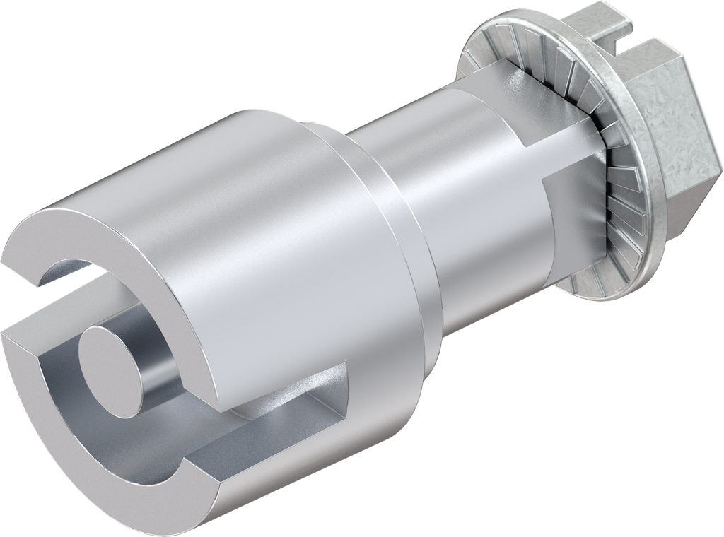 Insert double bit 5, Zinc die chrome-plated