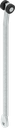 Round rod L = 367 mm, Steel zinc-plated