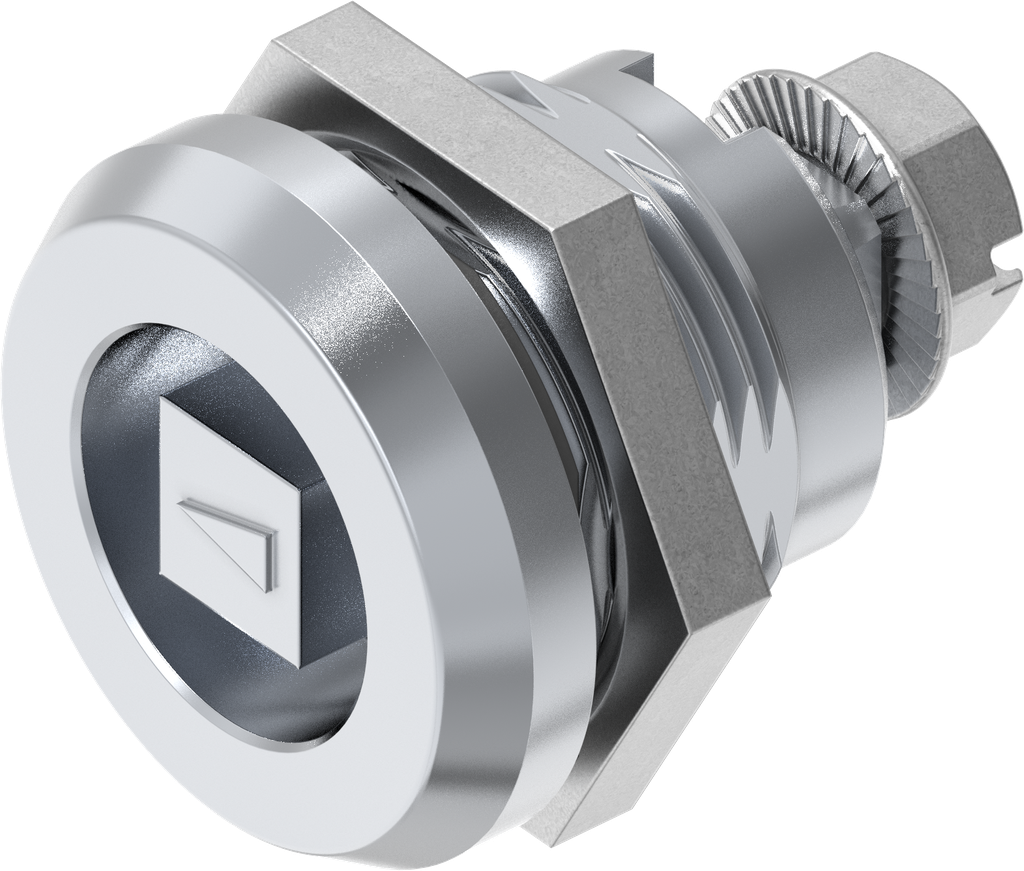 Sicherheits-Vorreiber Vierkant 8, Messing und GD Zn verchromt