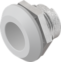 Housing, Zinc die light grey powder-coated