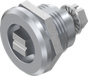 Quarter turn railway version, Zinc die and steel chrome-plated and zinc-plated