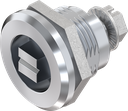 Quarter turn railway version, Zinc die chrome-plated