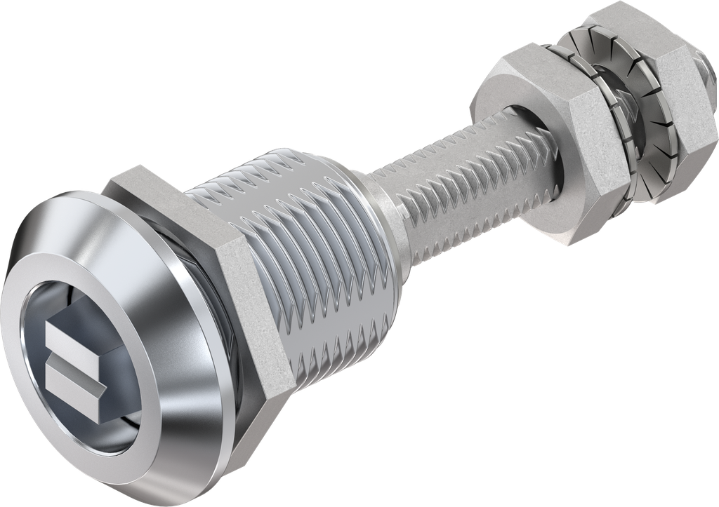 Dreh-Spann-Verschluss mit verstellbarer Zungenhöhe Ausführung Bahn, GD-Zn verchromt