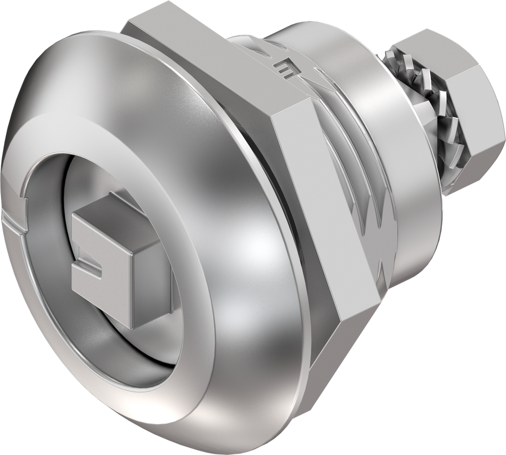 Compression latch, square 7, Stainless steel AISI 316