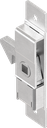 Hook latch, right version, Steel zinc-plated