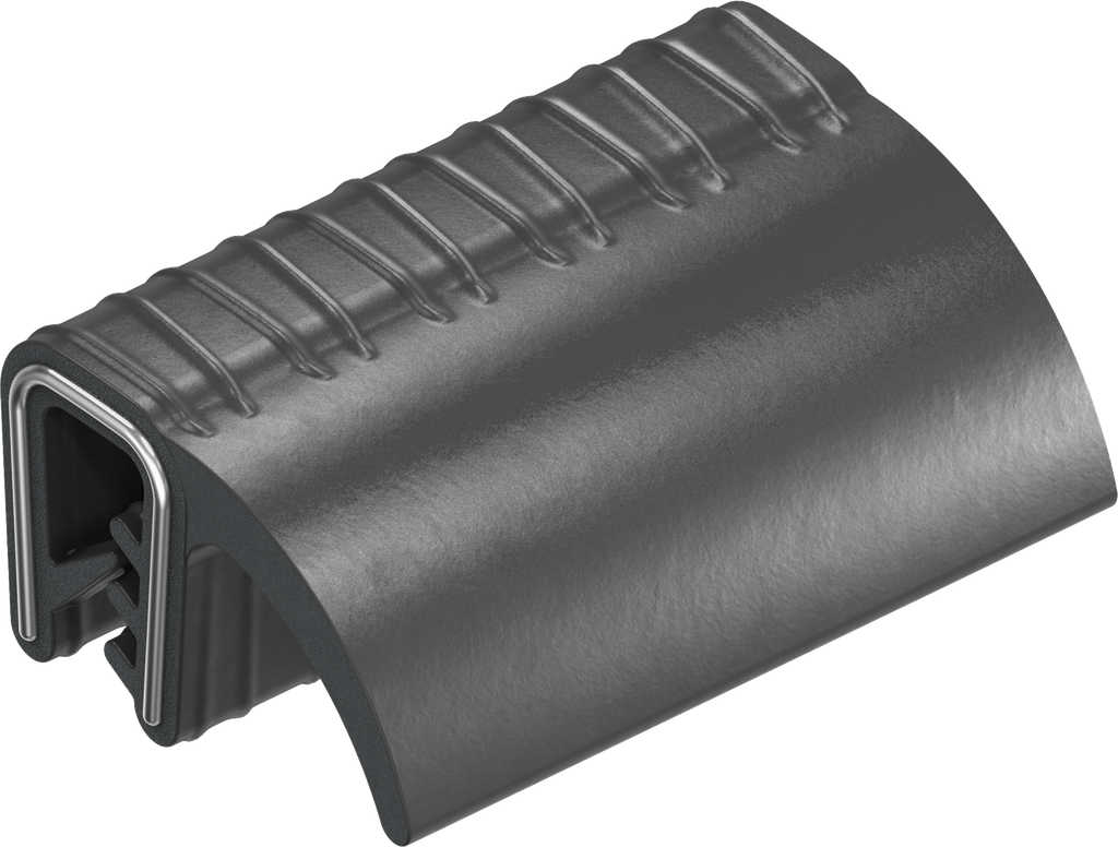Sealing profile, self-clamping, Foam rubber NBR; clamping profile NBR 60 ± 5 Shore A black