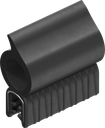 Sealing profile made of fire protection material, self-clamping, Foam rubber EPDM; clamping profile EPDM 60 ± 5 Shore A black