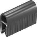 Sealing profile made of fire protection material, self-clamping, Foam rubber EPDM; clamping profile EPDM 60 ± 5 Shore A black