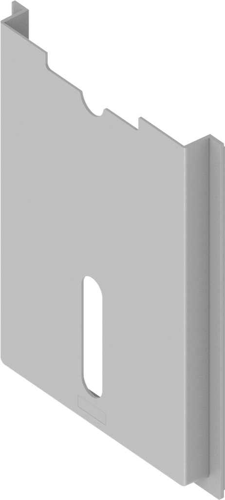 Schaltplantasche selbstklebend, Polystyrol lichtgrau