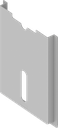 Drawing pocket self-adhesive, Polystyrene light grey