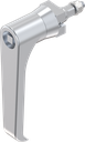 L-handle square 7, Zinc die chrome-plated