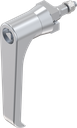 L-handle triangular 7, Zinc die chrome-plated