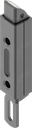 Slam lock, Steel zinc-plated black