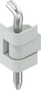 180° Hinge, Zinc die light grey powder-coated