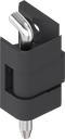 180° Hinge with stainless steel pin, Zinc die black powder-coated