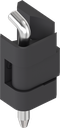 180° Hinge with stainless steel pin, Zinc die black powder-coated