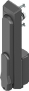 Swinghandle with insert triangular 8, Polyamide GF black