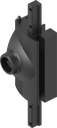 Latch for aluminium window with insert triangular 8, Zinc die black powder-coated
