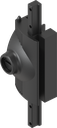 Latch for aluminium window with insert slot 2 x 4, Zinc die black powder-coated