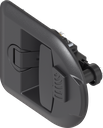 Folding T-handle with compression function, key system Ronis E, Polyamide GF black and zinc die black powder-coated