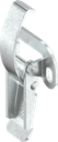 Toggle latch with adjustable tensioning hook, drilled, Steel zinc-plated DS plus top coat